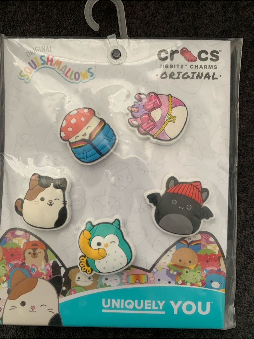 Squishmallows Assorted 5-Pack Jibbitz Shoe Charms